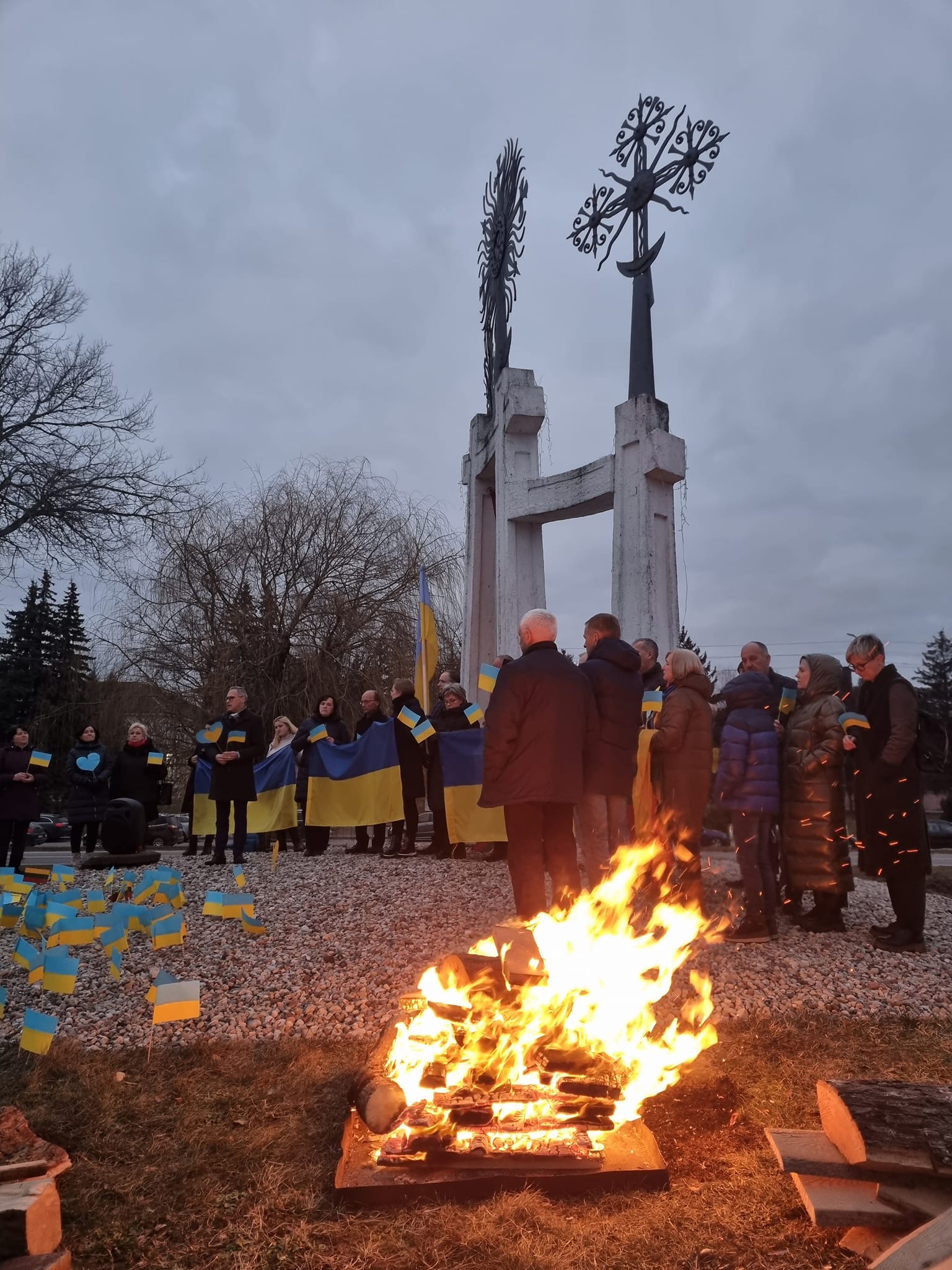 Ukrainos palaikymo akcija 2022 03 03